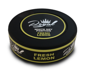 Royal White Dry Lemon
9,75g / Dosan 
1,2% Nikotionhalt